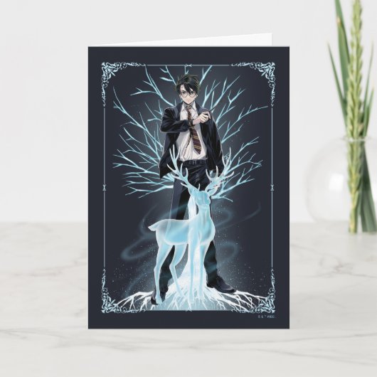 Anime HARRY POTTER™ Stag Patronus Karte (Vorderseite)