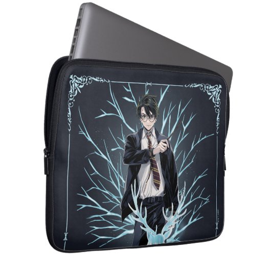Anime HARRY POTTER™ Stag Patronus Laptopschutzhülle (Vorne Rechts)