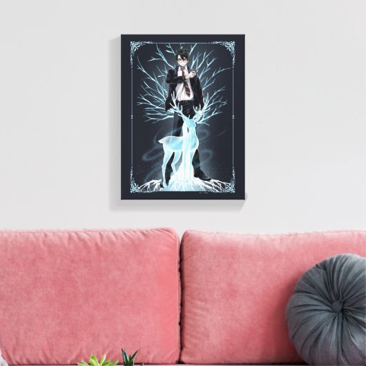 Anime HARRY POTTER™ Stag Patronus Leinwanddruck (Insitu (Wohnzimmer))