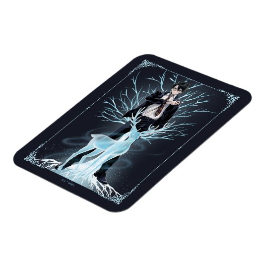 Anime HARRY POTTER™ Stag Patronus Magnet (Linke Seite)