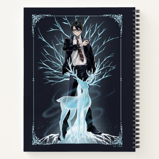 Anime HARRY POTTER™ Stag Patronus Notizblock (Rückseite)