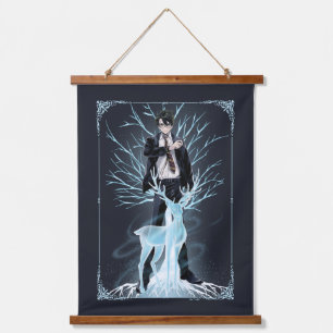 Anime HARRY POTTER™ Stag Patronus Wandteppich Mit Holzrahmen
