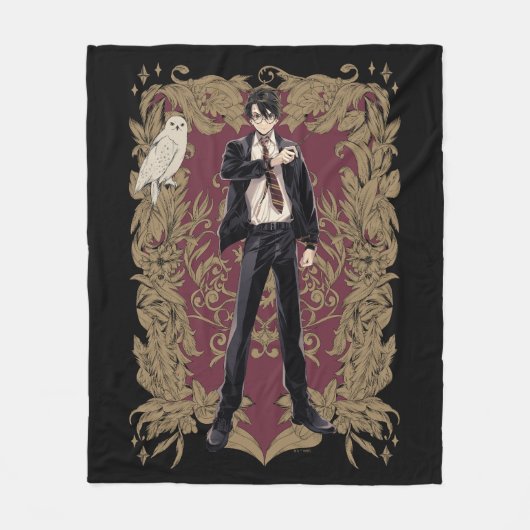 Anime HARRY POTTER™ Verziert Frame Fleecedecke (Vorderseite)