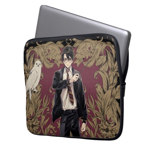 Anime HARRY POTTER™ Verziert Frame Laptopschutzhülle (Vorderseite Links)