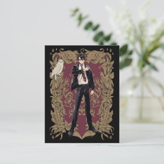 Anime HARRY POTTER™ Verziert Frame Postkarte (Stehend Vorderseite)