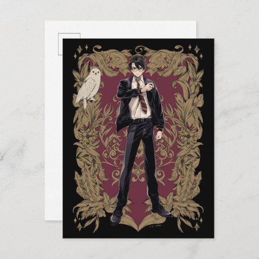 Anime HARRY POTTER™ Verziert Frame Postkarte (Vorne/Hinten)