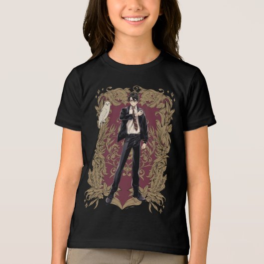Anime HARRY POTTER™ Verziert Frame Tri-Blend Shirt (Vorderseite)