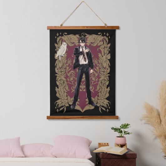 Anime HARRY POTTER™ Verziert Frame Wandteppich Mit Holzrahmen (Schlafzimmer)