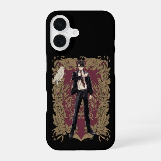 Anime HARRY POTTER™ Zierrahmen iPhone 16 Hülle (Rückseite)