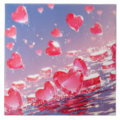 Anime heart Keramik Tile Fliese (Vorderseite)