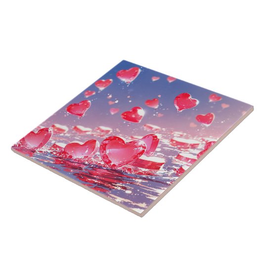 Anime heart Keramik Tile Fliese (Seite)