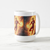 Anime-Held Machtsteigerung Kaffeetasse (VorderseiteRechts)
