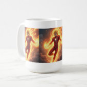 Anime-Held Machtsteigerung Kaffeetasse (Vorderseite Links)