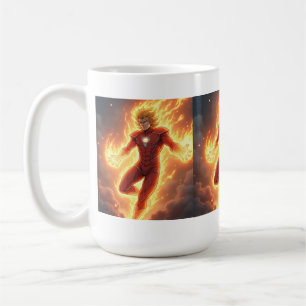 Anime-Held Machtsteigerung Kaffeetasse