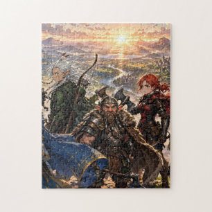 Anime-Helden-Team Puzzle