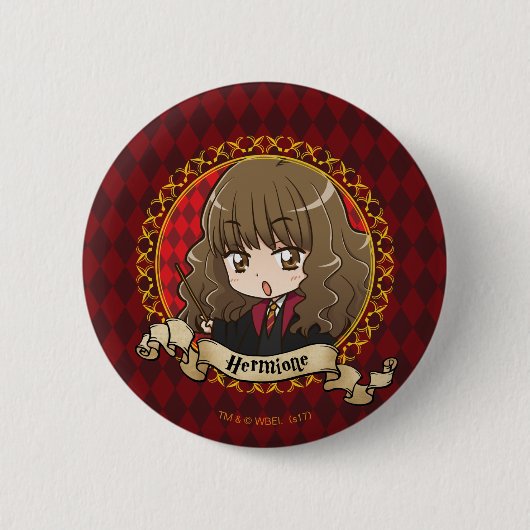 Anime Hermione Granger Button (Vorderseite)