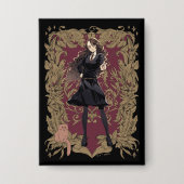 Anime Hermione Granger Verziert Frame Button (Vorderseite)