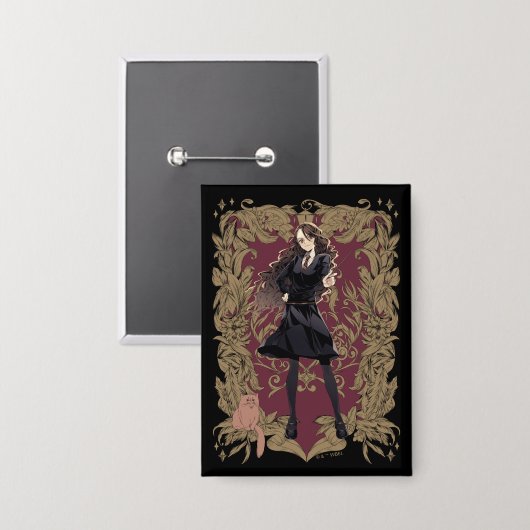 Anime Hermione Granger Verziert Frame Button (Vorderseite/Rückseite)
