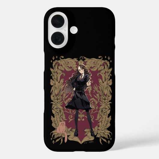 Anime Hermione Granger Verziert Frame Case-Mate iPhone Hülle (Rückseite)