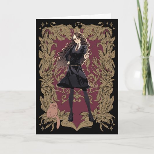 Anime Hermione Granger Verziert Frame Karte (Vorderseite)