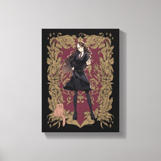 Anime Hermione Granger Verziert Frame Leinwanddruck (Vorderseite)