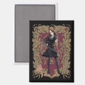 Anime Hermione Granger Verziert Frame Magnet (Vorderseite/Rückseite)