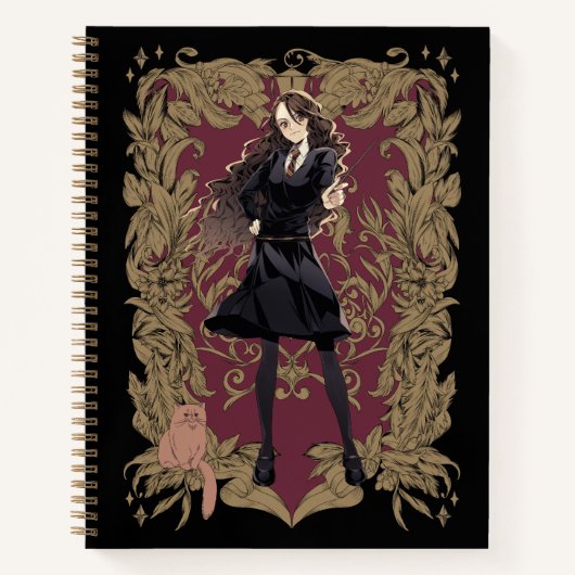Anime Hermione Granger Verziert Frame Notizblock (Vorderseite)