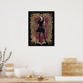 Anime Hermione Granger Verziert Frame Poster (Küche)