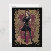 Anime Hermione Granger Verziert Frame Postkarte (Vorne/Hinten)