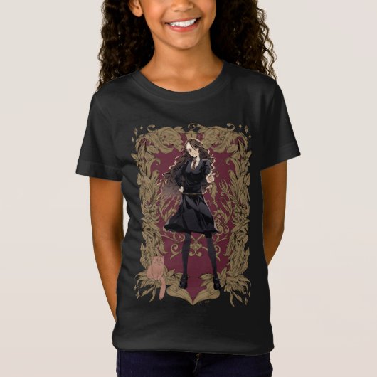 Anime Hermione Granger Verziert Frame T-Shirt (Vorderseite)