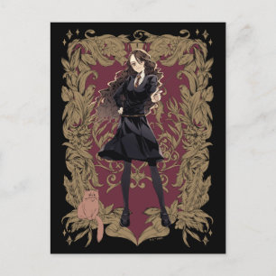 Anime Hermione Granger Verzierte Rahmen Postkarte
