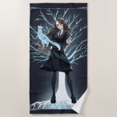 Anime Hermione Grangers Otter Patronus Strandtuch (Vorderseite)