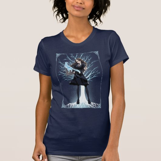 Anime Hermione Grangers Otter Patronus T-Shirt (Vorderseite)