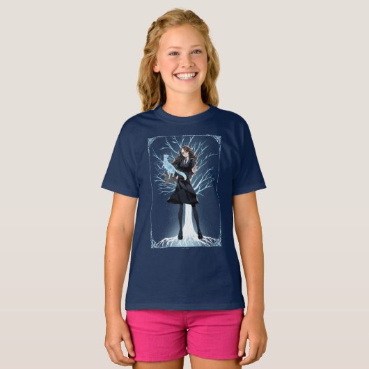 Anime Hermione Grangers Otter Patronus T-Shirt (Vorne ganz)