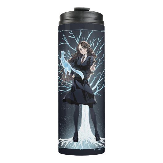 Anime Hermione Grangers Otter Patronus Thermosbecher (Vorderseite)