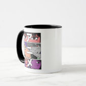 Anime Heroes & japanisches Kanji für Anime Tasse (Vorderseite Links)