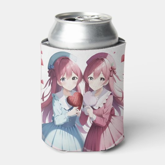 Anime herts Valentine Dosenkühler (Kanne Vorderseite)