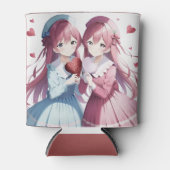 Anime herts Valentine Dosenkühler (Vorderseite)
