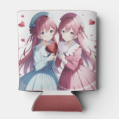 Anime herts Valentine Dosenkühler (Rückseite)