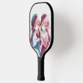 Anime herts Valentine's Day Pickleball Schläger (Links)