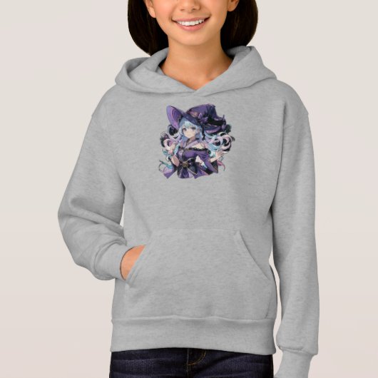 Anime/Hexe/Halloween Hoodie (Vorderseite)