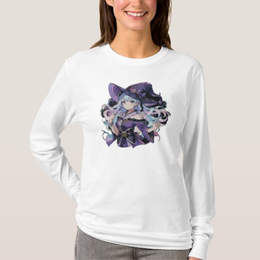 Anime/Hexe/Halloween T-Shirt (Vorderseite)