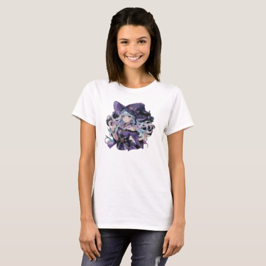 Anime/Hexe/Halloween T-Shirt (Vorne ganz)