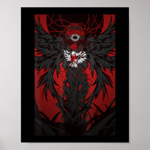 Anime Horror Aesthetic Scary Creepy Girl Japanese Poster