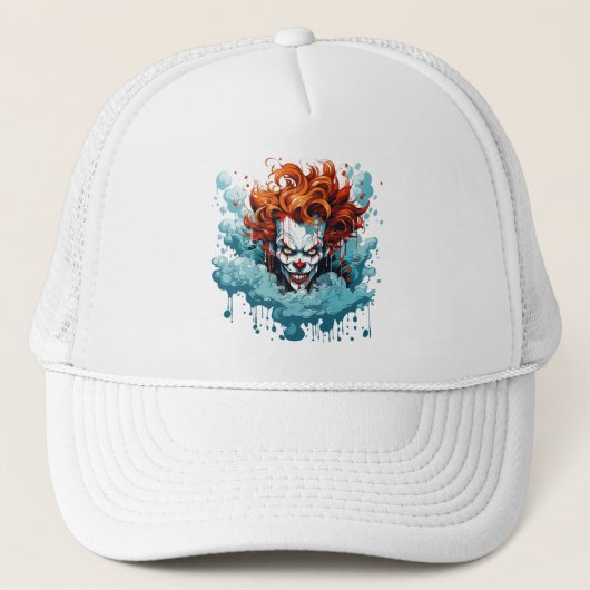 Anime Horror Clown Truckerkappe (Vorderseite)
