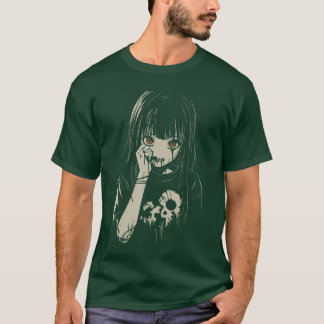 Anime-Horror-Mädchen-Ästhetik-Soft-Grunge-Waifu-Ja T-Shirt