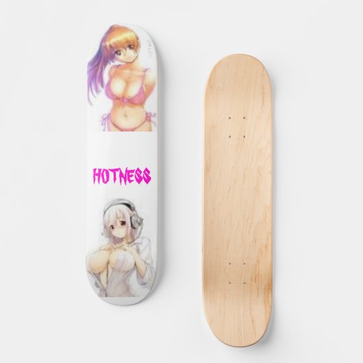 Anime HOTNESS Skateboard (Vorderseite)