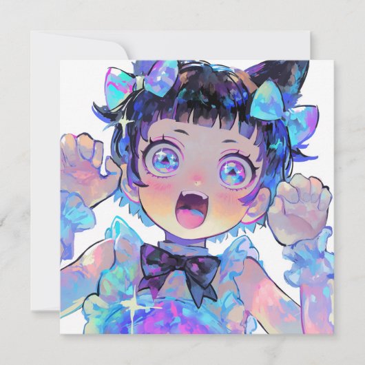 Anime Idol Party Celebration Einladung (Vorderseite)