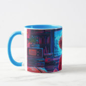Anime-Illustration für eine Tasse eines Fernsehers (Links)