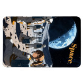 Anime im Weltraum Magnet (Horizontal)